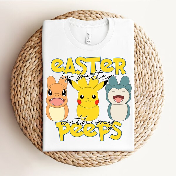 Easter Cartoon Poke svg png, Easter Anime png, Better peeps svg, Cartoon Bunny png, Kids Cartoon Shirt, Easter Peeps Cartoon Character svg