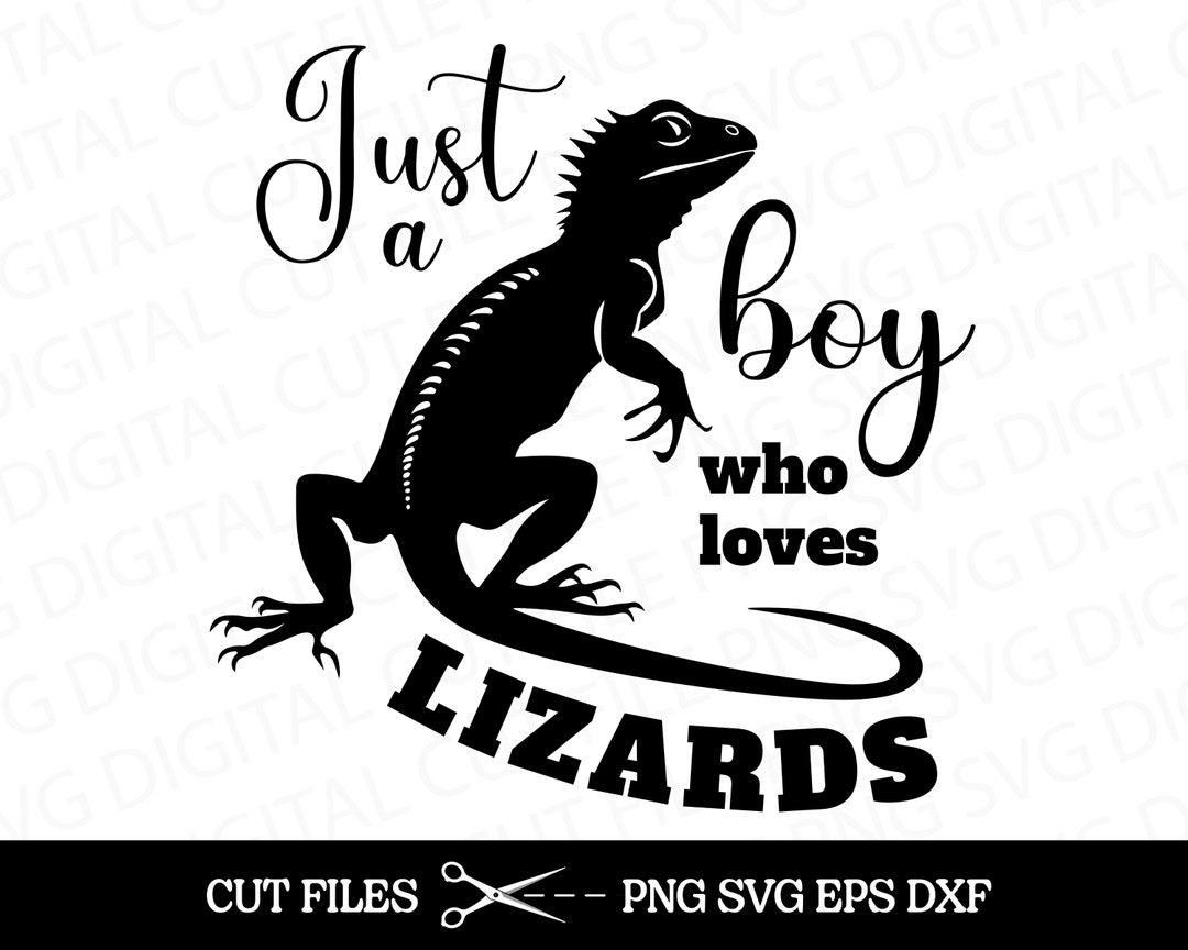 Boy Who Loves Lizards Png, Lizard Svg, Lizard Clipart, Bearded Dragon ...