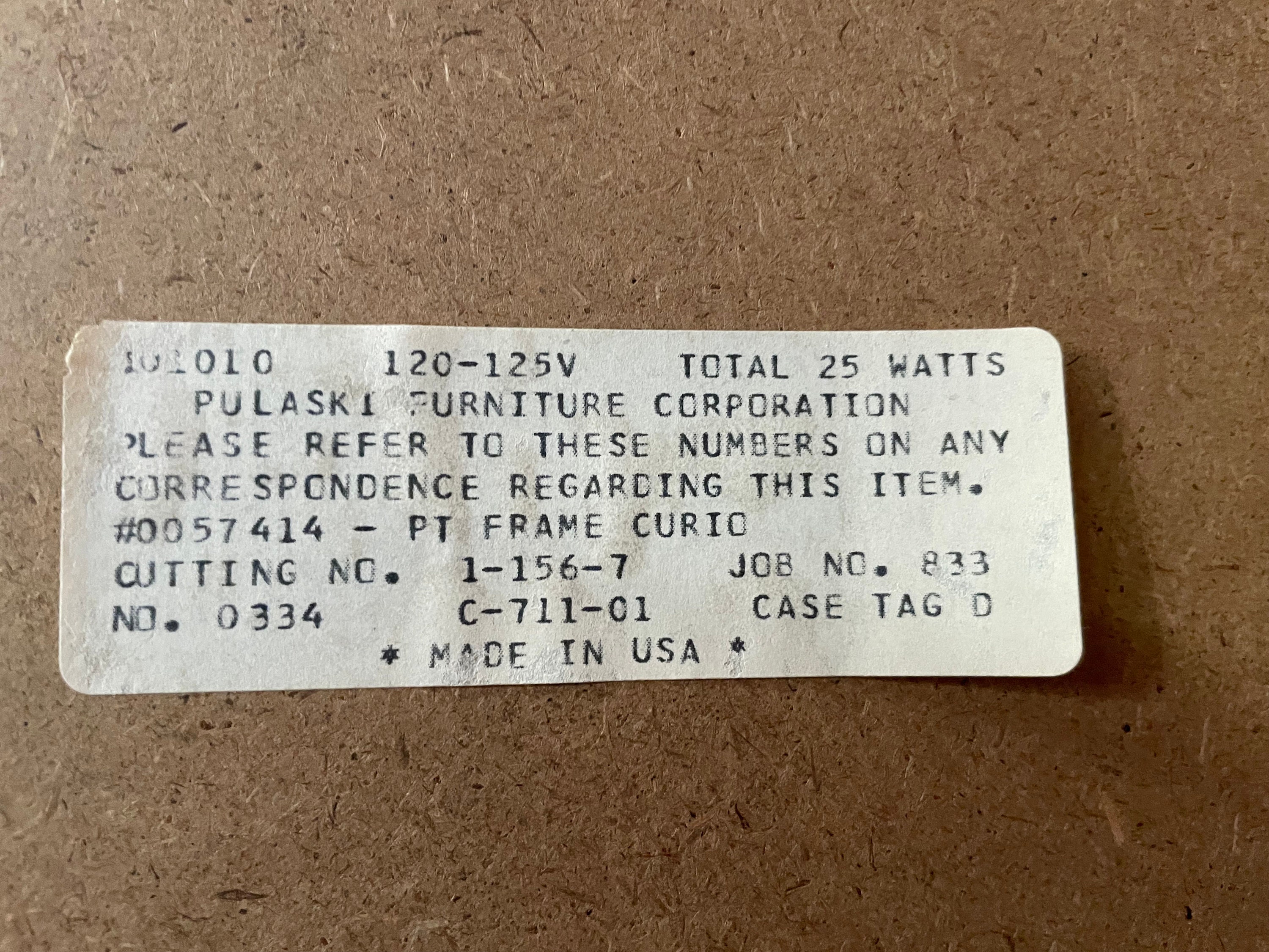 Vintage Dual-side Entry Mirrored-back Curio Display Cabinet