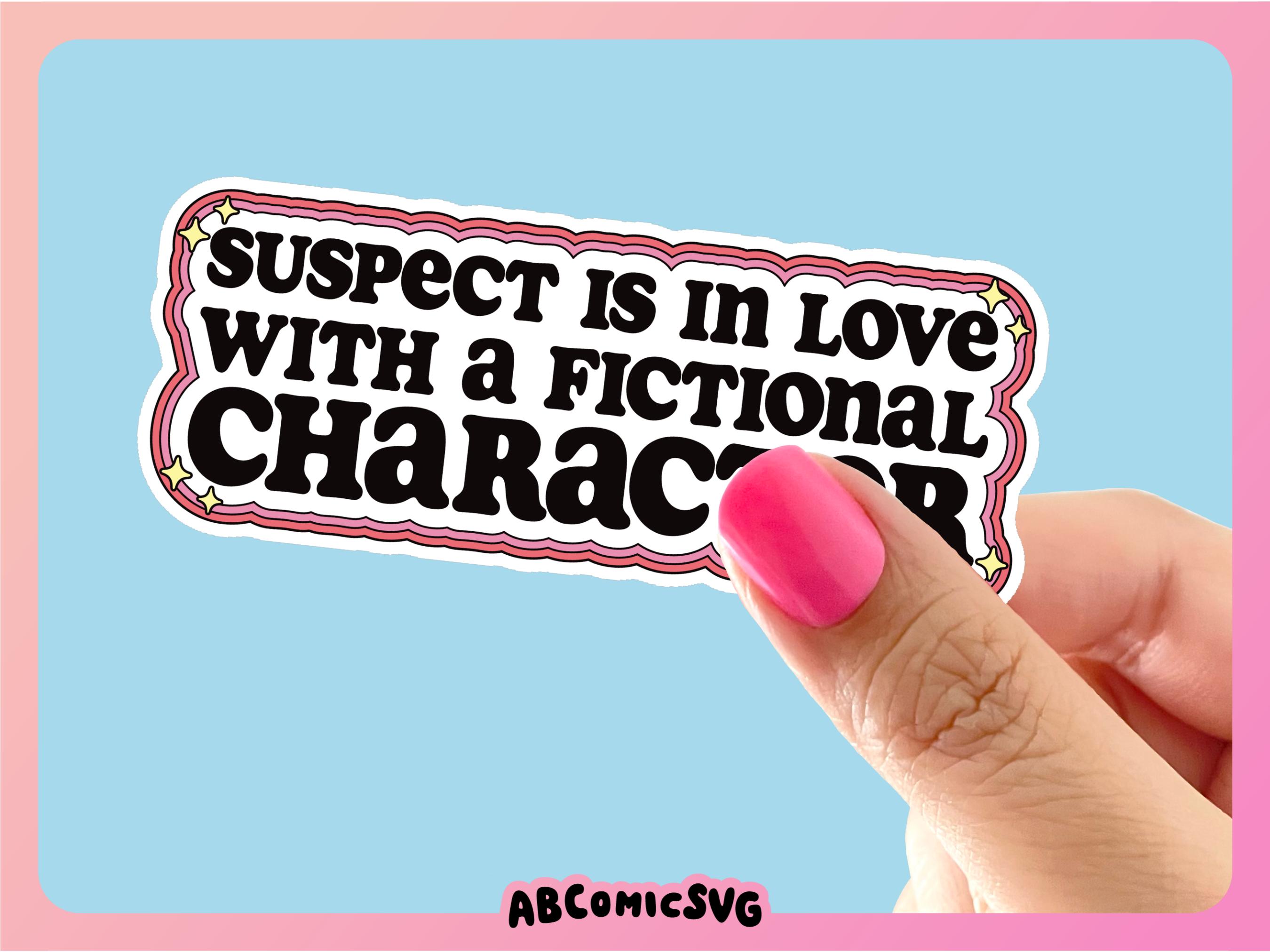 Suspects Stickers Funny Bookish Suspect Bundle SVG PNG, Bookmark SVG, Trendy Design Files ...