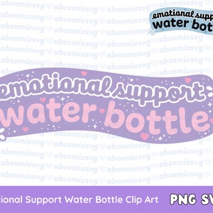 Emotionele steun waterfles SVG PNG, geestelijke gezondheid, zelfzorg, tuimelaar, clipart voor waterflesstickers, commercieel gebruik