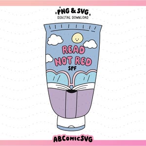 Bookish SPF PNG SVG, Summer Book Girl Png, Bookish Girl Summer Svg, Bookmark Svg, Reading Clipart, Book Lover Png, Book Club Svg, Trendy Png