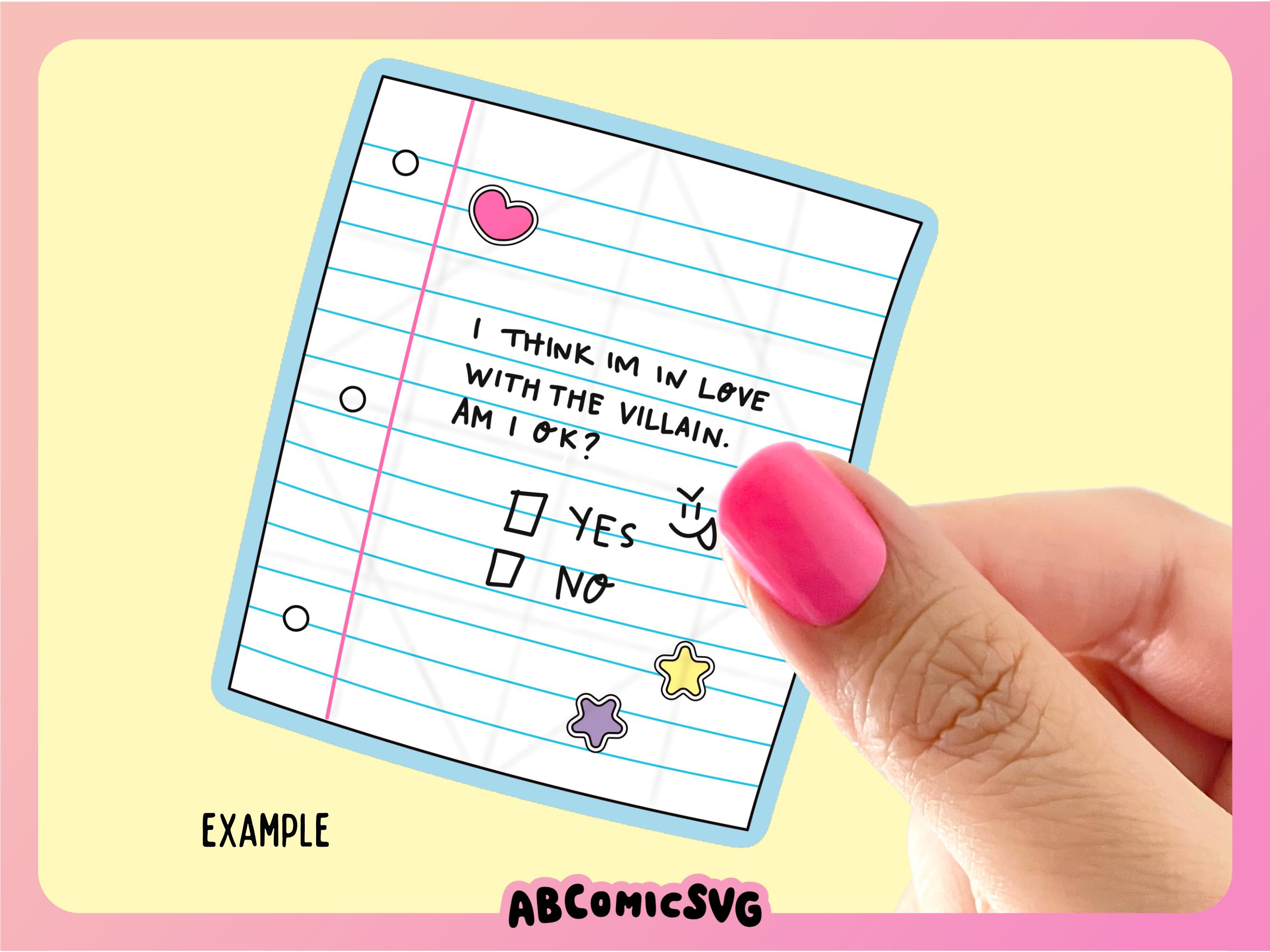 90s Folded Love Notes PNG: Nostalgic Friendship Clipart With DIY ...