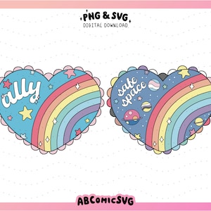 Gay Pride Bundle PNG SVG, Pride Month SVG, Safe Space SVG, süße trendige Designs für Aufkleber, T-Shirts, Pins, Schlüsselanhänger, Tassen, Ausweisrollen