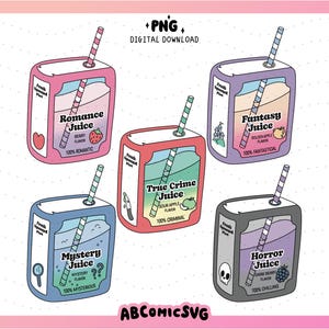 Bookish Juice Box Bundle PNG, Buch-Bundle, Buchliebhaber Png, Magnetisches Lesezeichen Png, Aufkleber Png, Buchklub Png, Lesen Clipart, Png-Dateien