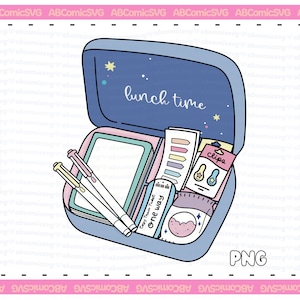 Bookish Bento Box PNG, PNG librero divertido, PNG bibliófilo, lindos diseños de moda para pegatinas, pines, marcadores, camisetas, sudaderas, bolsos