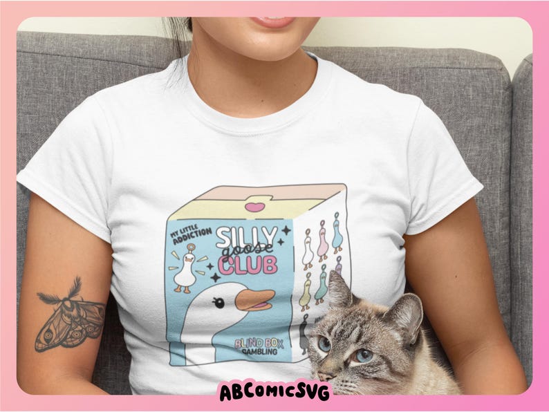 Silly Goose Club Trinket PNG SVG, Funny Blind Box PNG, Cute Trendy ...