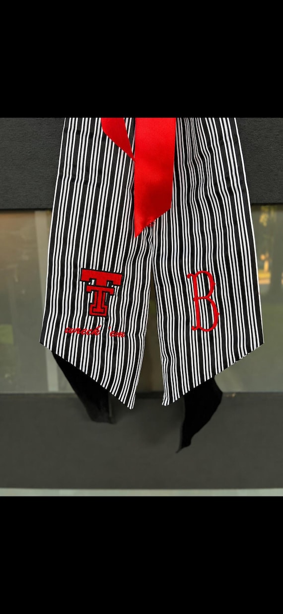 Texas Tech Wreath Sash, Monogrammed Sash, Game Day Gift, Game Day Sash, Wreath Sash, College Gift, Graduation Gift, Wreck Em Sash, Wreck Em