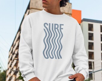 Surf Lettering Sweatshirt: Unisex Heavy Blend Crewneck