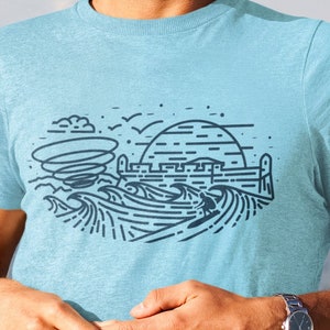 Matossihos Surf T-Shirt : Unisex Heavy Cotton Ocean T-Shirt
