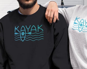 Kayak Crewneck Sweater for Paddlers | Gifts for Kayakers | Lake Life Sweatshirt | Kayaking Gift