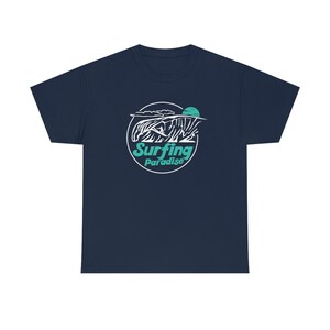 Wave Surfer T-Shirt : Unisex Surfer-T-Shirt aus schwerer Baumwolle Bild 6