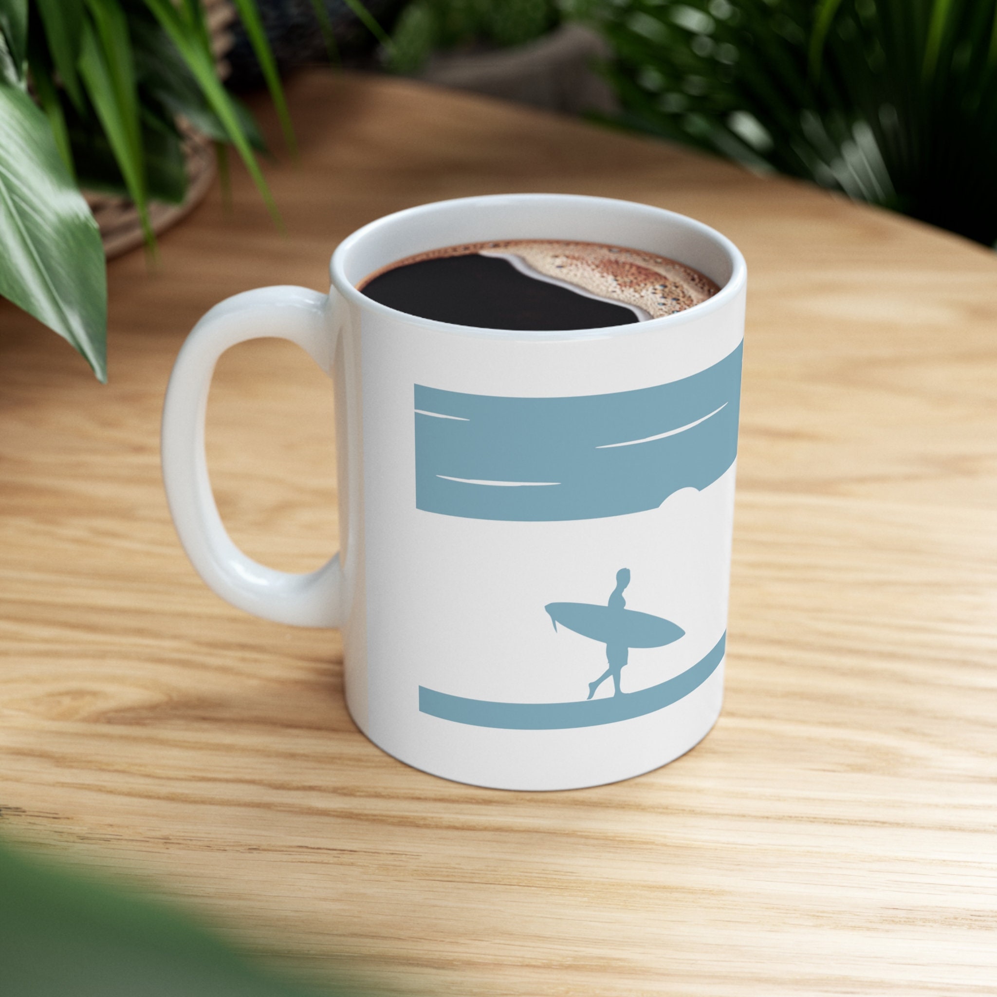 Discover Surf Mug Gift for Surfersサーフィン愛好者カップマグカップ 約350ml素晴らしい夏休み