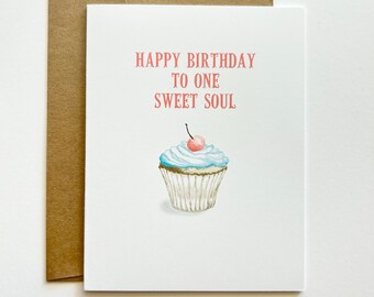 Cup Cake Birthday Card