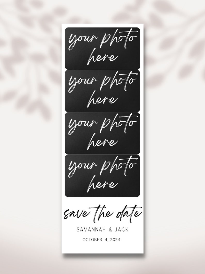 Photo Booth Save the Date Template Photobooth Save the Date Etsy Photo Booth Save the Date Template Photobooth Save the Date Etsy