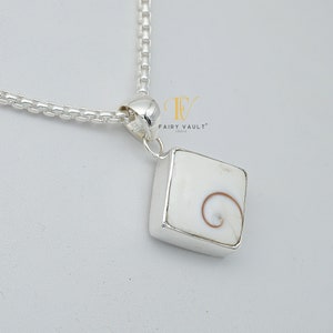 Natural Shiva Eye Shell Pendant, Sterling Silver Pacific Cat&#39;s Eye, Unisex Pendant, Lucky Shell Jewellery