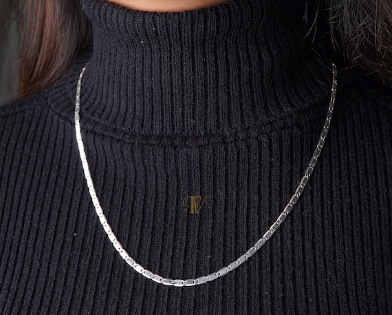 21 inch silver necklace online