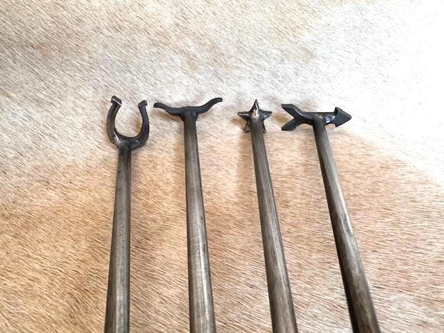 MINI 1" Branding Irons 1"-2" Wide Mini Brands for Hats, Leather, Wood, Pottery, Grilling Gifts Small Steak Brands Bundles Available