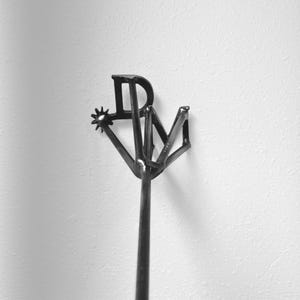 CUSTOM  Branding Iron Two Initials with Spur Personalized Brand Unity Ceremony Cattle Brand Wedding Anniversary Gift Western Brand