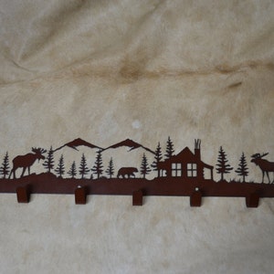 Moose Lodge Wall Hook: Rustic Cabin Decor, Hat & Coat Hanger