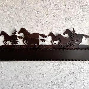 Vanity Bath Light with Running horses on top