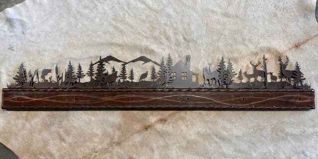 Fish Vanity Light Handmade Rustic Vanity Light: Fish, Turkey, Deer - Mountain Lodge Decor ...