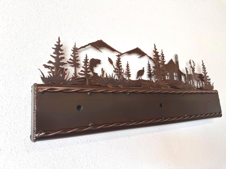 Fish Vanity Light Handmade Rustic Vanity Light: Fish, Turkey, Deer - Mountain Lodge Decor ...