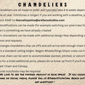 Rustic Chandelier Cattle Drive Cowboy Lighting: Handmade Barn Wood & Sheepskin Shades Western Ranch Statement Lighting image 7