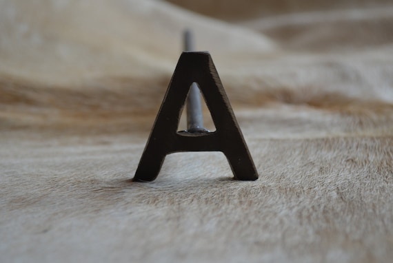 Branding Iron for Steak, Wood, Leather. Handmade Metal Branding Iron. Individual Letter 2" Steak brand, Grill Gift