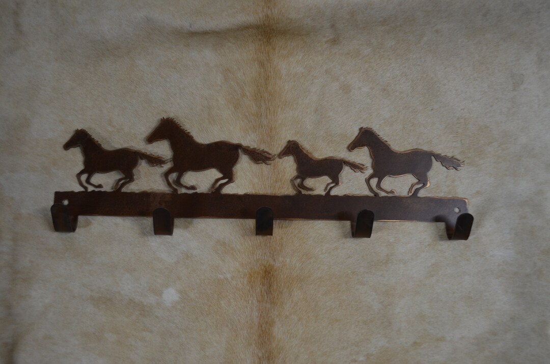Horse Wall Hooks Towel Horse Robe Hooks Equestrian Gift Hat Coat Holder