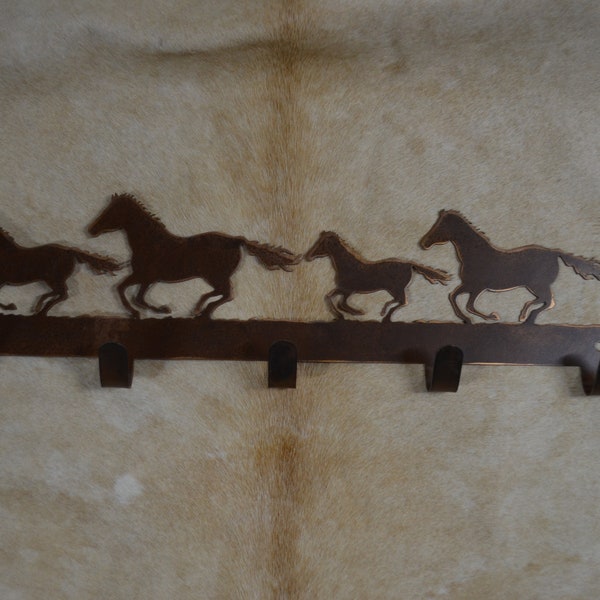 Horse Wall Hooks Towel Horse Robe Hooks Equestrian Gift Hat Coat Holder Horse Ribbon Display Metal Horse Wall Art Gift