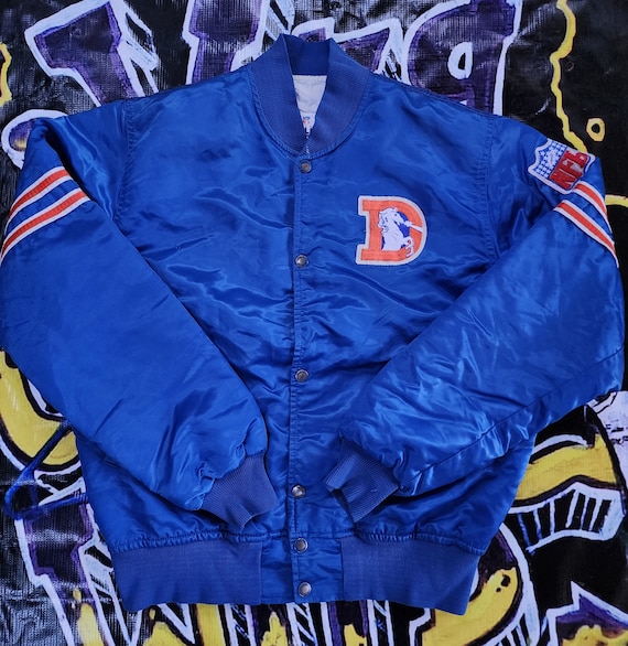 Vintage 1990s Denver Broncos Starter Satin Jacket 