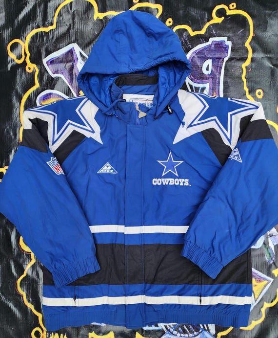 最高品質の 1990s Vintage Dallas Puffer Logos Big One Apex Cowboys ウォームアップウェア
