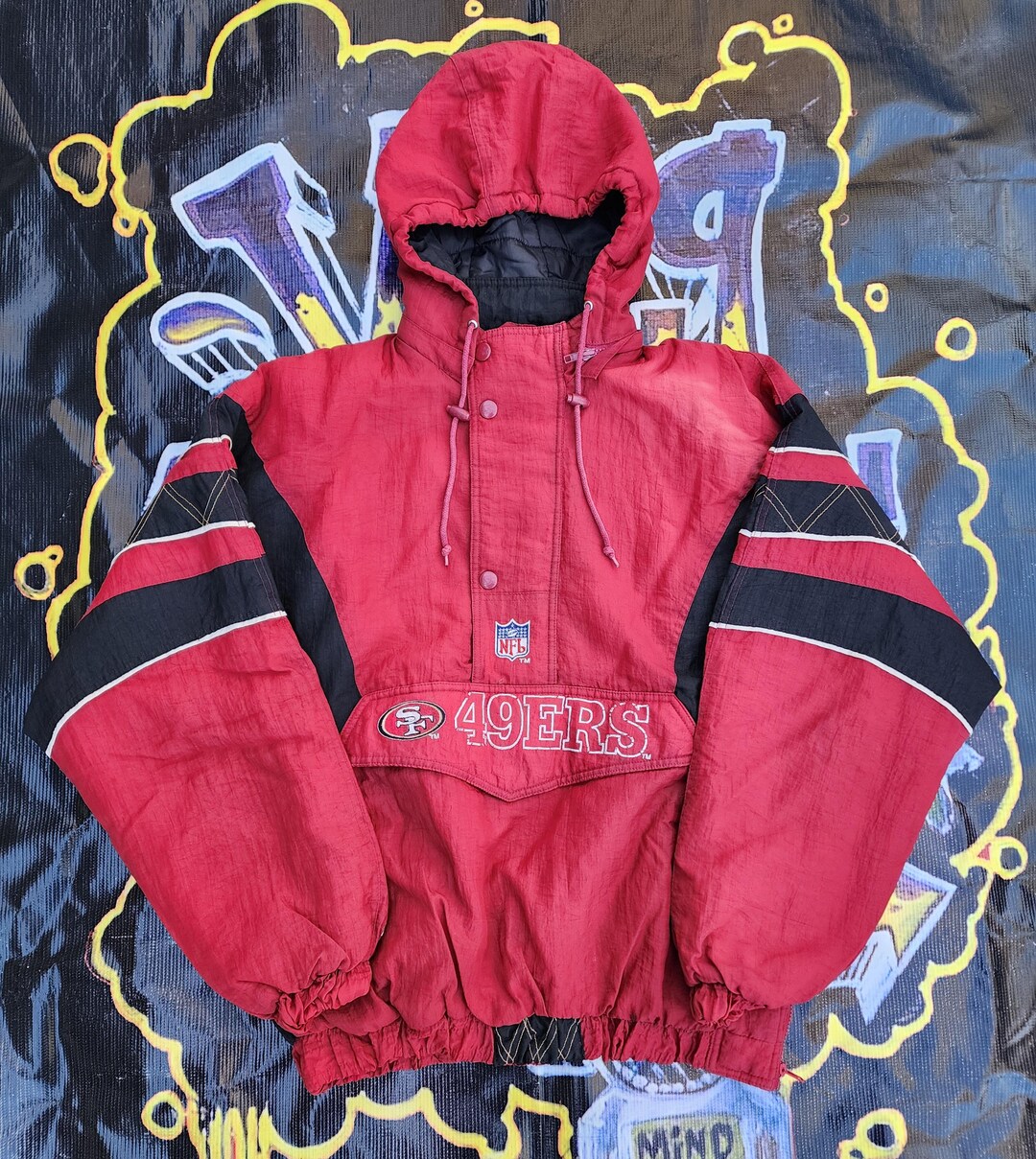 Vintage 1990s San Francisco 49ers Starter Pro Line Pouch Jacket XL