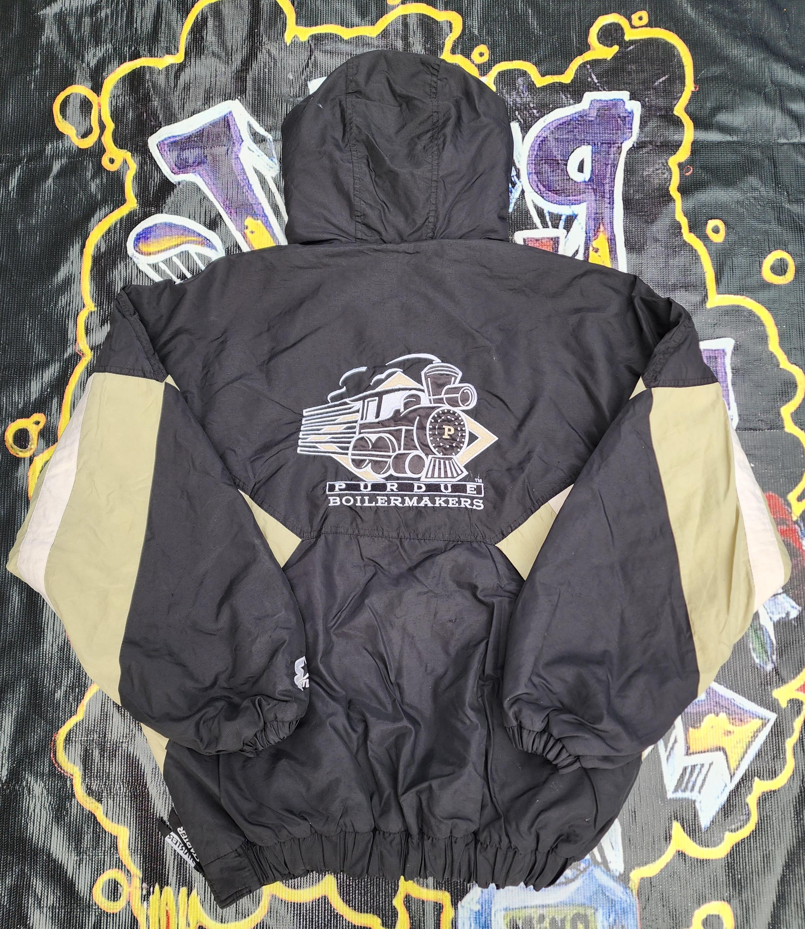 Vintage 90s Purdue University Boilermakers Starter Pouch Jacket