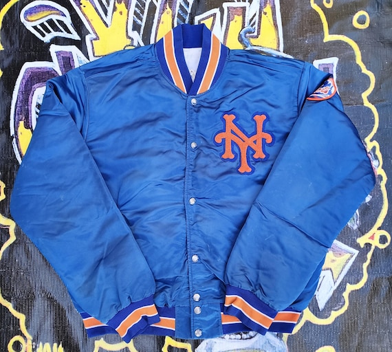 Vintage 80s 90s New York Mets Pyramid Satin Bomber Jacket Large - Etsy