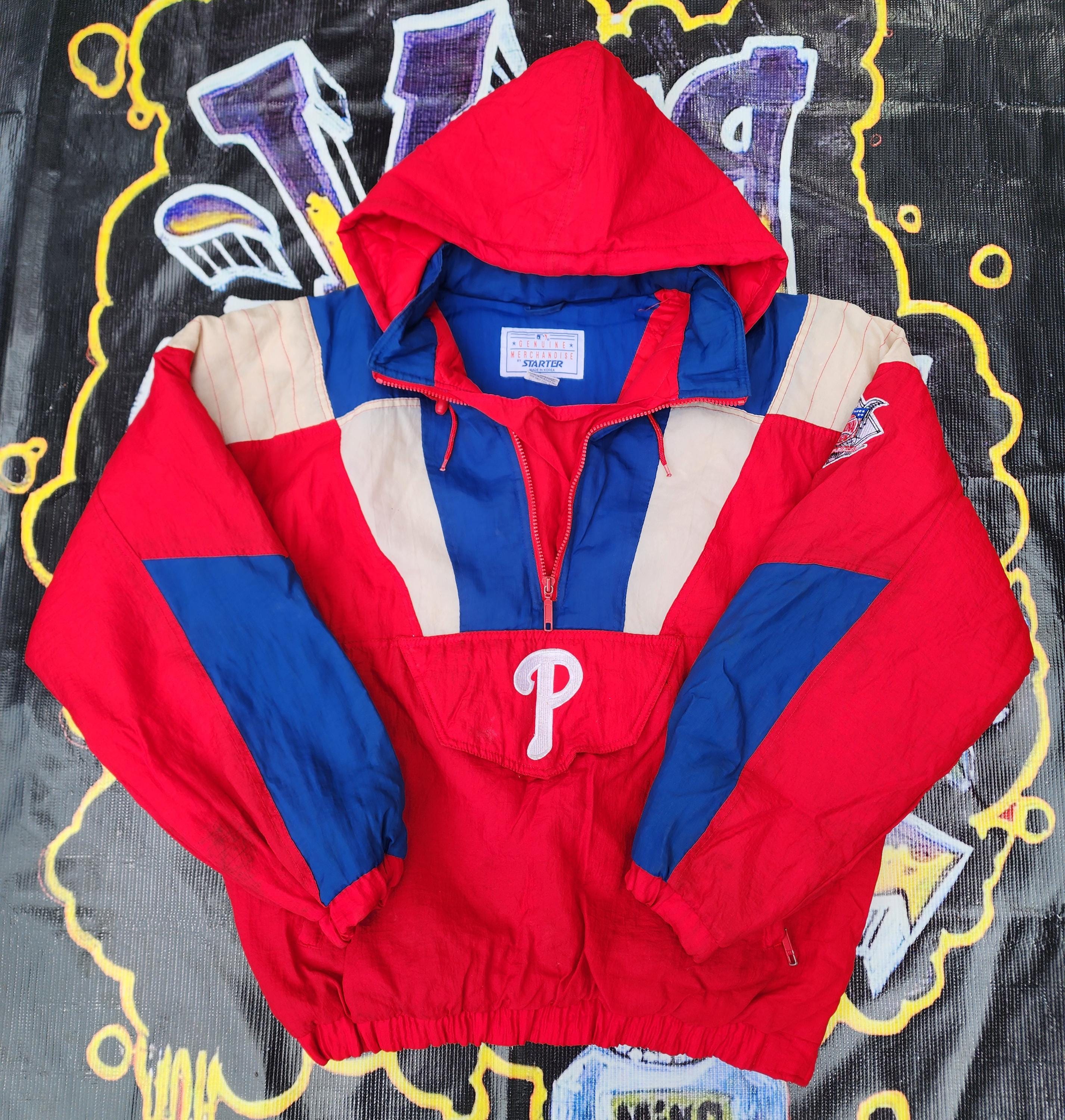 Vintage 1990s Philadelphia Phillies Starter Pouch Color Block