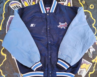 Vintage 90s Anaheim Angels Starter Diamond Collection Bomber Satin