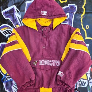 STARTER製MINNESOTA gophersアノラック選手サイン入り？ Vintage 1990s