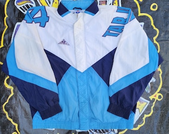 Vintage 90s University North Carolina Tarheels Apex One Light Lined Shoulder Logos Jacket Large