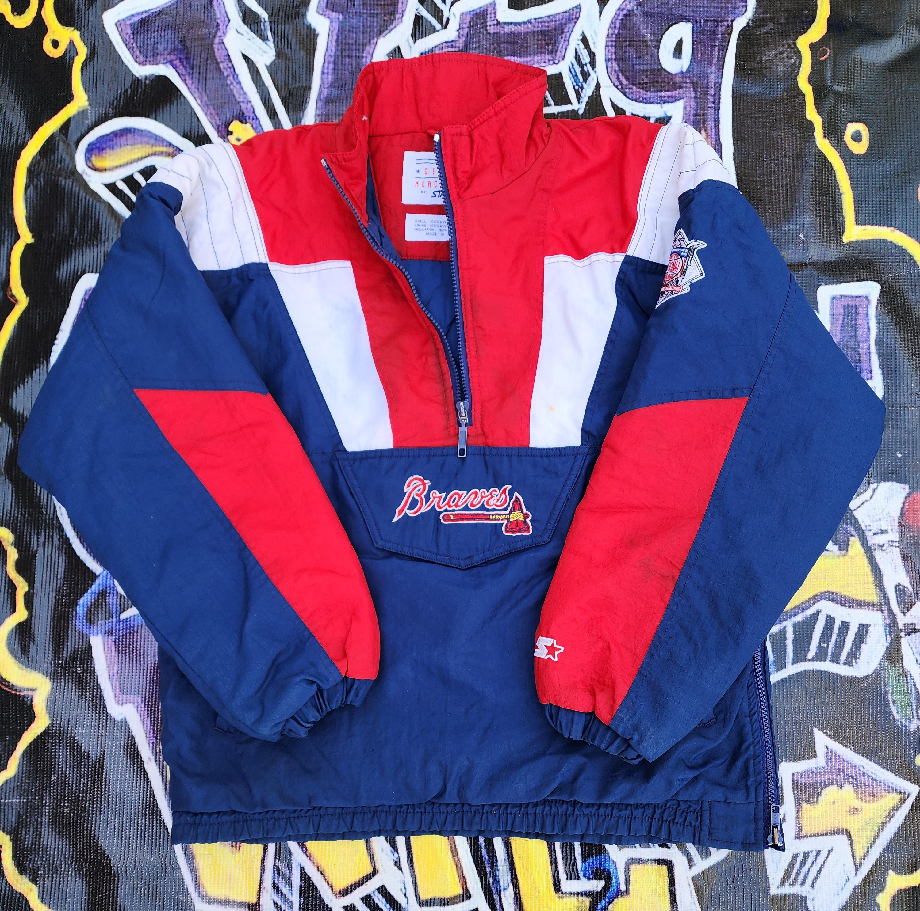 90s Starter Jackets Braves - Etsy