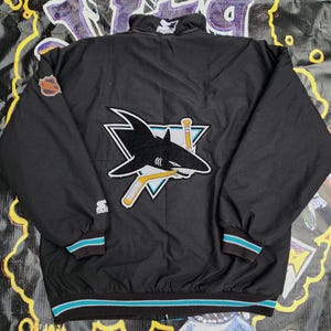 Vintage 1990s San Jose Sharks Starter Full Zip Jacket XL - Etsy