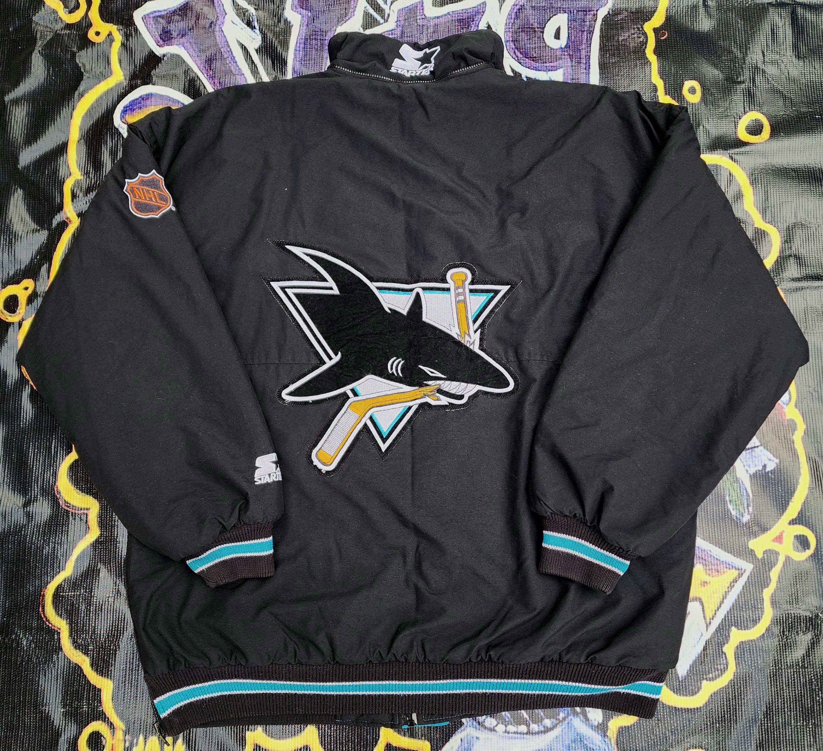 Vintage 1990s San Jose Sharks Starter Full Zip Jacket XL - Etsy
