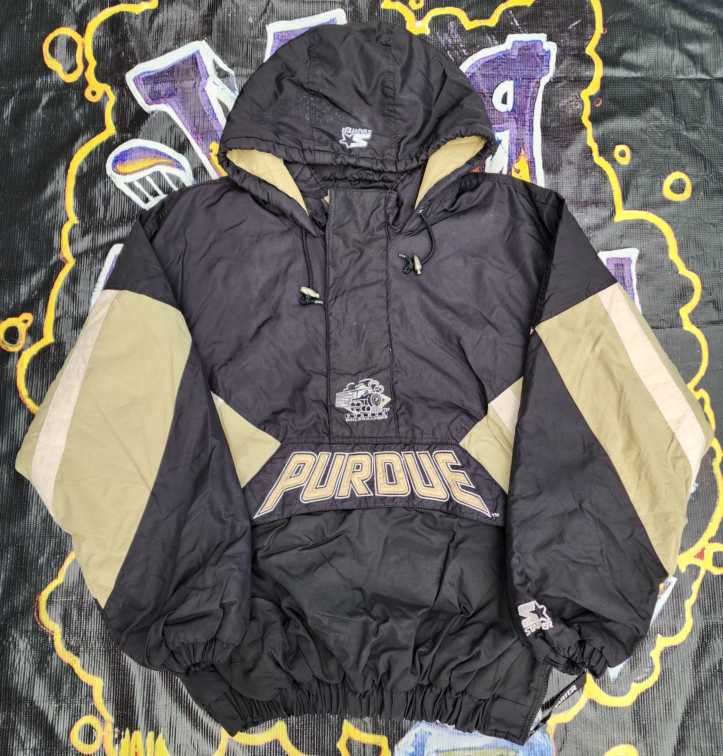 Vintage 90s Purdue University Boilermakers Starter Pouch Jacket