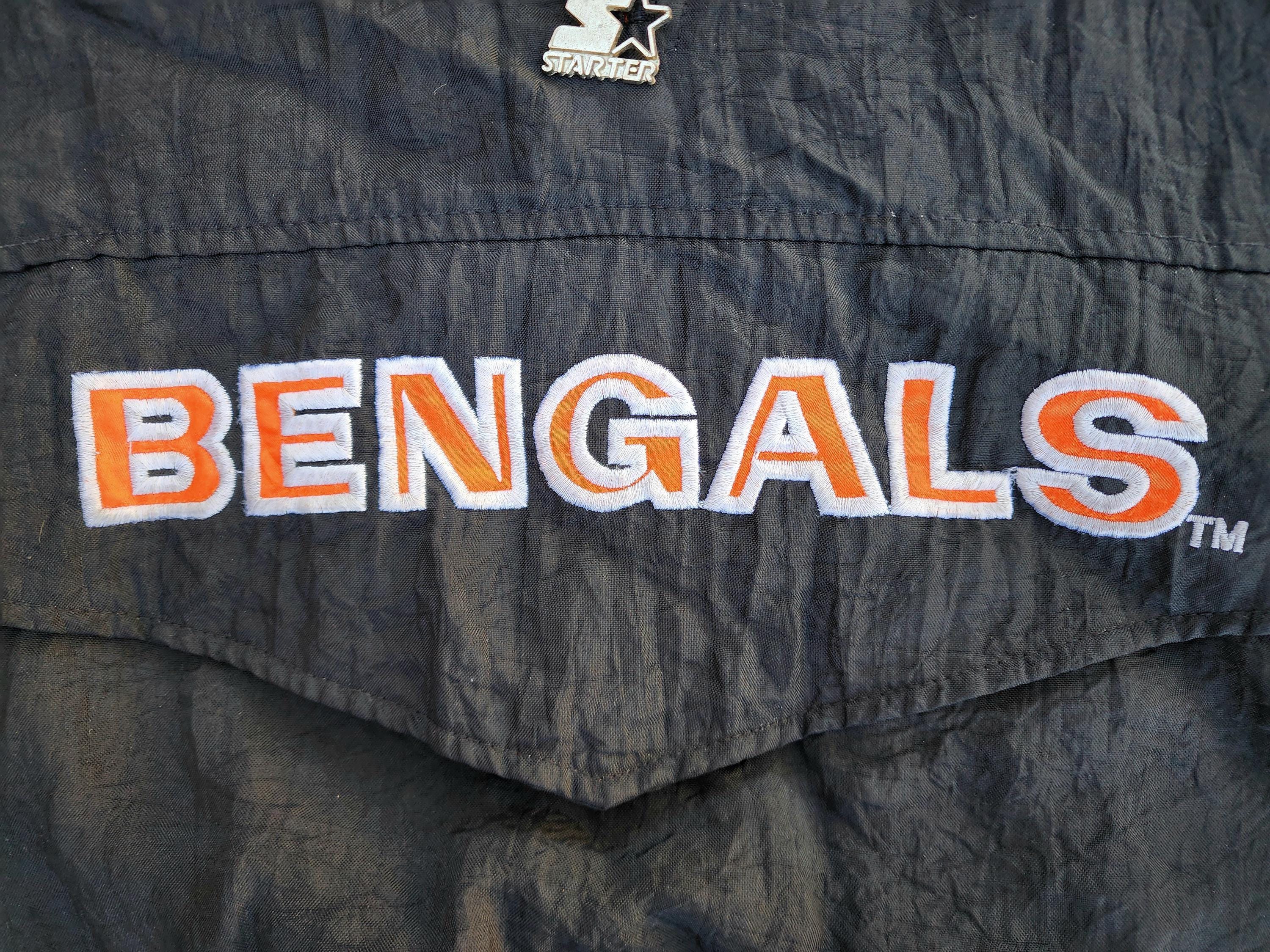 Vintage 1990s Cincinnati Bengals Starter Pouch Jacket XL - Etsy Vintage 1990s Cincinnati Bengals Starter Pouch Jacket XL - Etsy