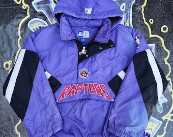 Vintage 90s Toronto Raptors Starter Pouch Space Font Jacket XL vtg NBA