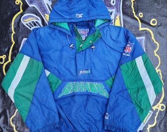 Vintage 1990s Seattle Seahawks Starter Jacket XL - Etsy