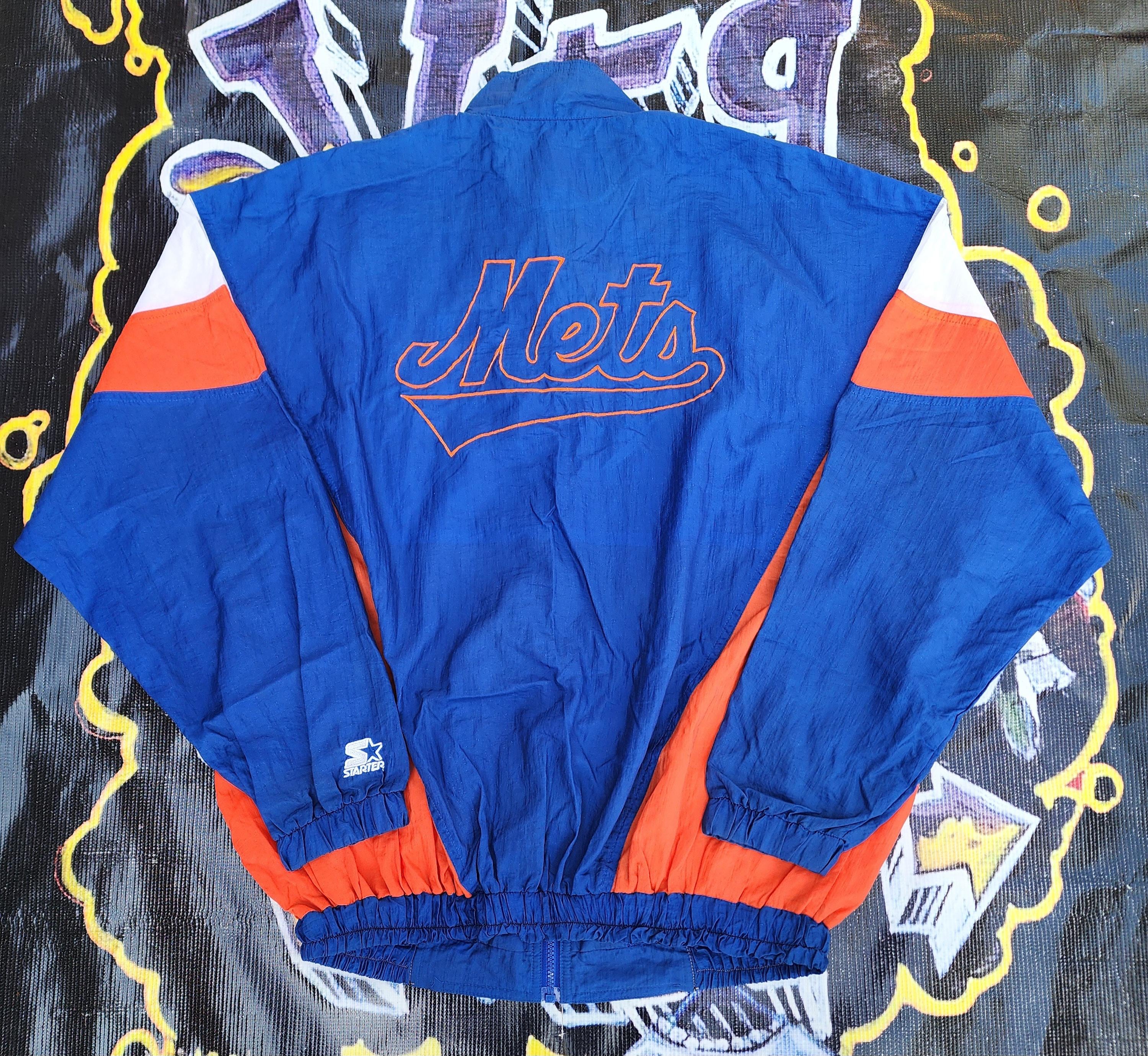Vintage 90s New York Mets Starter Windbreaker Jacket XXL - Etsy