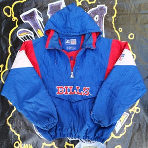 Vintage 90s Buffalo Bills Starter Pouch Jacket XL - Etsy