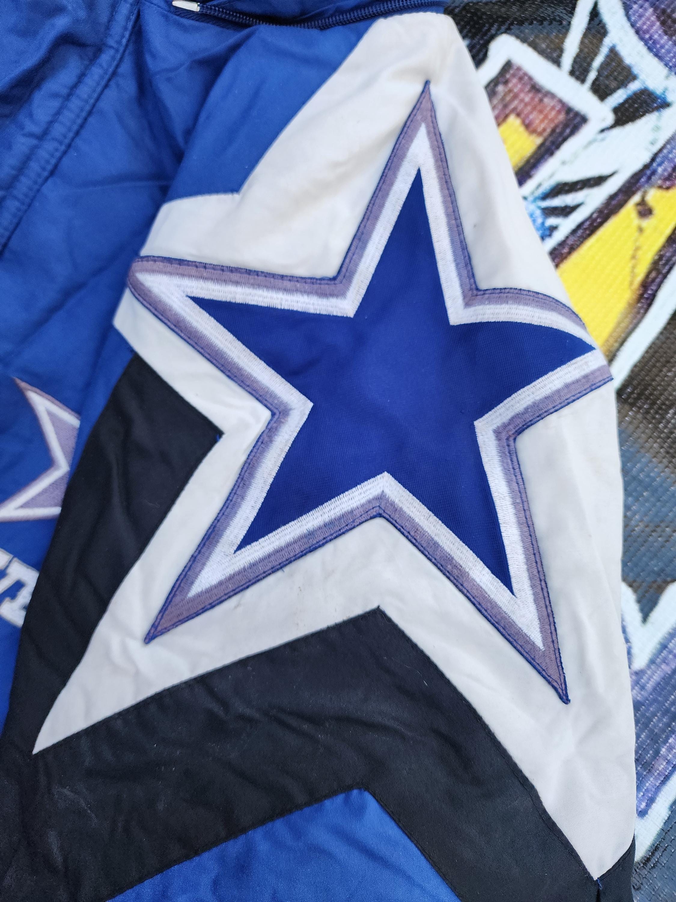 Vintage 90s Dallas Cowboys Apex One Shoulder Logos Jacket Large - Etsy